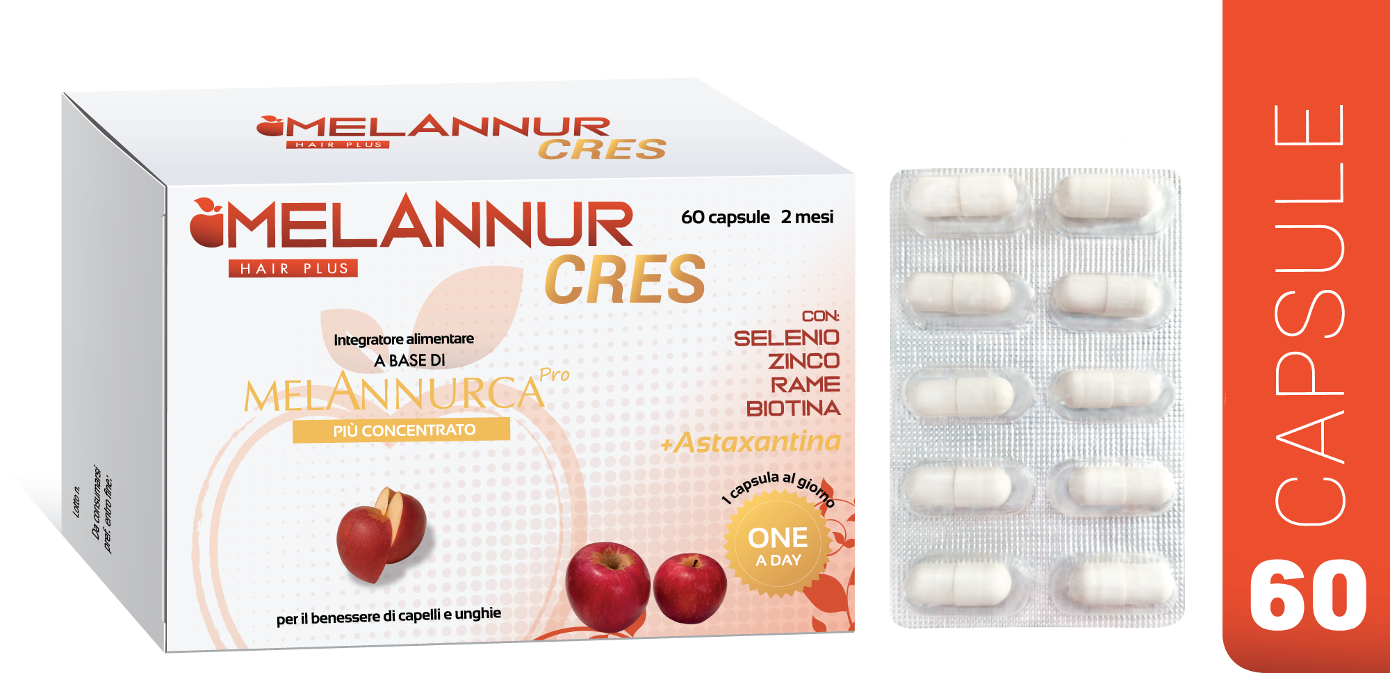 Confezione MelannurCres 60 capsule